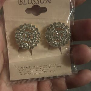 Silver Crystal Earrings